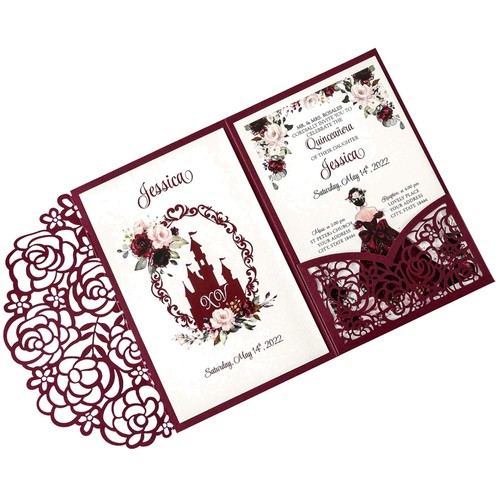 Inviti quinceanera tascabile - inviti,