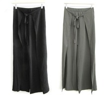 2 Pantaloni Pareo Lunghi - ZARA - Nero + Verde Oliva - Tg S - NUOVI!