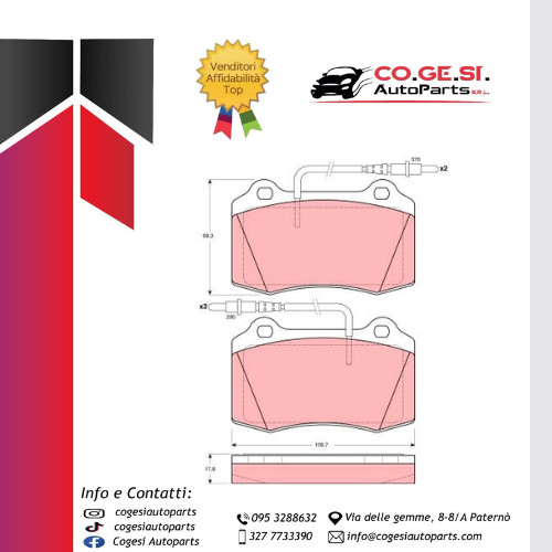 Kit pastiglie freno anteriori - freno,