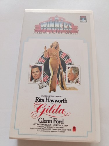 Vhs gilda rita hayworth glenn - vhs,
