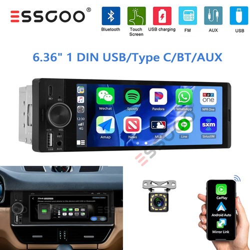 Autoradio 1din wireless - 6.36",