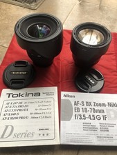Tokina 12-24 mm Nikon AF S 18-70 mm d50,70,80,90,200,300,7000,7100,7200,7500
