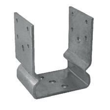 SUPPORTO STAFFA RIALZATA U PORTA TRAVI LEGNO PILASTRO SOSPESO MM 120X80X130 655