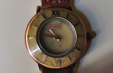 FOSSIL in marmo e rame  orologio donna vintage NOS-like  - Ref. BW-6783