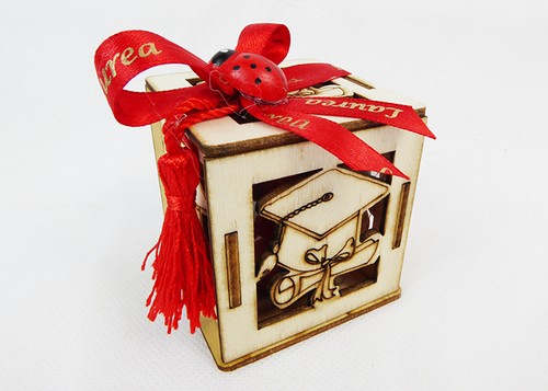 Bomboniera scatola legno tocco - scatola,