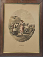 Stampa Summer Bartolozzi Hamilton Riproduzione Novecento Cornice Vintage Antica