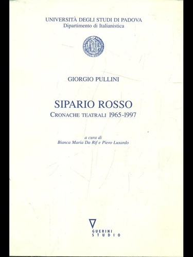 Sipario rosso cronache - rosso.,