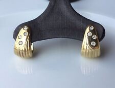 ORECCHINI?♥️♥️? CON BRILLANTI AUTENTICI  IN ORO  750/1000,18KT.