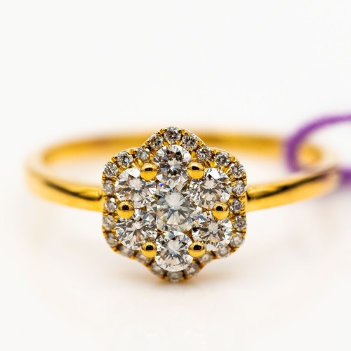 Anello 750 18k oro - 750/18k, giallo