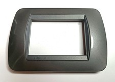 Placca "Originale" Bticino Living International 3 Moduli (L4803) in Metallo