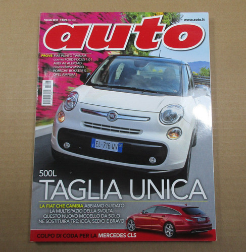 Rivista auto agosto 2012 fiat - auto,