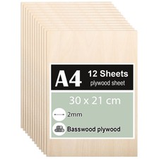 12 pezzi Compensato 2mm, Legno