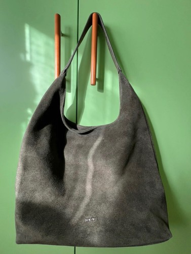 Borsa cachi camoscio di - cachi, in