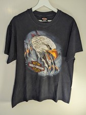 T-shirt Harley Davidson Eagle Sturgis Rally vintage anni 90 USA punto singolo taglia L