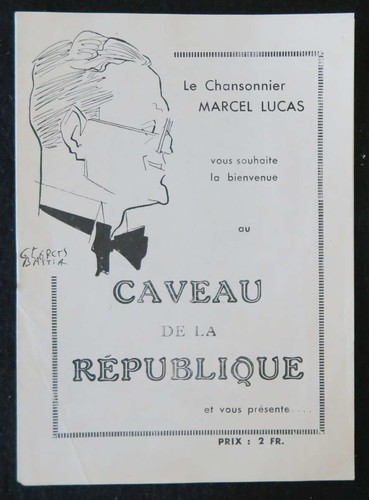 Programme théâtre 1941