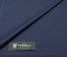 Tessuto blu navy a quadri