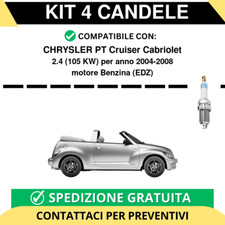KIT 4 CANDELE per CHRYSLER PT