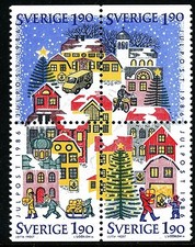 Natale Svezia 1986.  Incisore