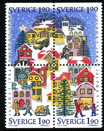 Natale svezia 1986 incisore - 1986.,
