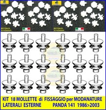 Mollette Fissaggio Modanature auto Protezioni Laterali per PANDA dal 1986>2003