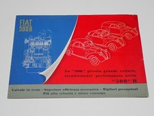 FIAT 500 B TOPOLINO BERLINA FURGONE BROCHURE DEPLIANT PROSPEKT (Z28)