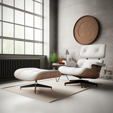 Poltrona lounge e pouf Pro