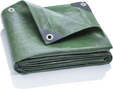 4M X 5M Tessuto Verde - Telone