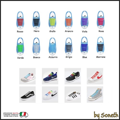 Lacci elastici colorati - elastici, in