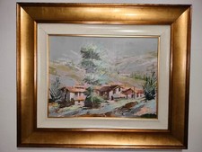 Quadro dipinto ad olio, impressionista, firma G. TUGNOLI, Painting made in Italy