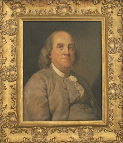 Benjamin franklin framed - benjamin,