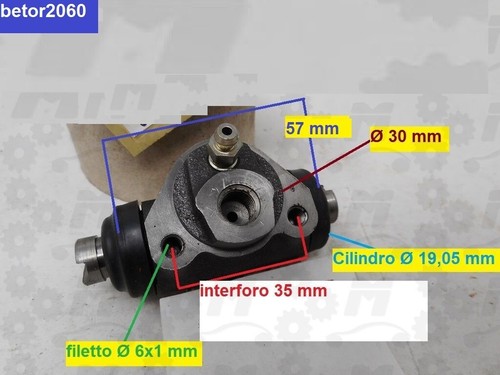 Cilindretto olio freno per