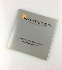 MANUALE OROLOGI HAMILTON LIBRETTO GARANZIA INTERNAZIONALE ISTRUZIONI 