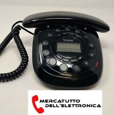 Telefono Fisso Revival da Casa o Ufficio Telmar  Vivavoce Display LCD Nero