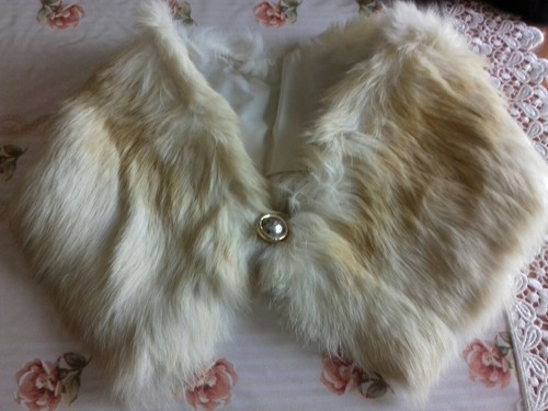 Collo pelliccia lapin vintage - collo,