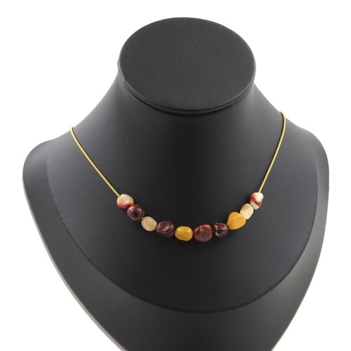 Collana perle mookaite - 10,