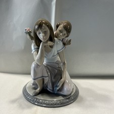 Statuetta in ceramica Lladro, XX secolo, Mamma Con Ragazzo