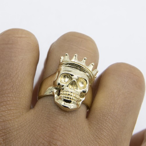 Anello teschio lucido con - teschio,