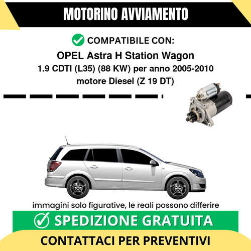 Motorino avviamento opel astra - motorino,