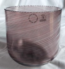 Venini Tapio Wirkkala Vaso Mezza Filigrana in Vetro Soffiato, 1984.