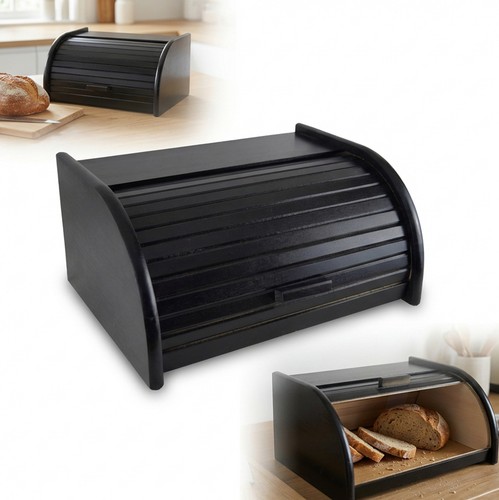 Portapane piccolo legno nero