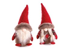 Coppia Gnomi Arredo Natale Set