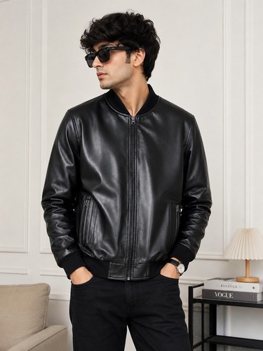 Giubbotto bomber uomo nero