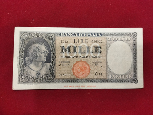 Rep italiana lire 1 - rep.,