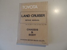 1981 Manuale riparazione Toyota Land Cruiser FJ 40 43 45 60 HJ 47 60 BJ 40 42 43 46 60