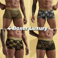 Boxer uomo Barocco Luxury 4 Pezzi Intimo uomo comfort L - 4XL Mutande Elegance