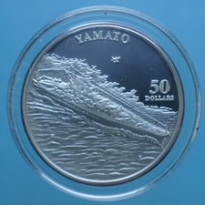 ISOLE MARSHALL 50 DOLLARI 1998 YAMATO ARGENTO SILVER COIN PROOF