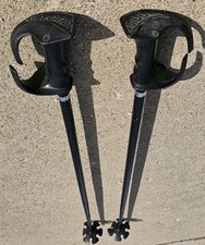 Scott Black Pistol Grip / Maniglie staccabili su bastoncini da sci downhill neri vintage 44"