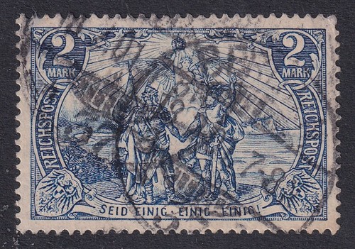 Germania 1900 reichpost - germania, blu