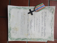ESERCITO ITALIANO CAVALIERE ORDINE DI VITTORIO VENETO CROCE CON DIPLOMA 1969