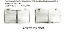 COPPIA GRIGLIA PROTEZIONE FANALI POSTERIORE ADATTO A NISSAN CABSTAR 370X195 MM